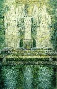 piero ligorio neptunbrunnen i parken painting